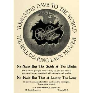   Ball Bearing Lawn Mower Orange NJ   Original Print Ad
