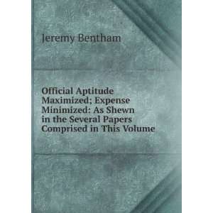   in the Several Papers Comprised in This Volume Jeremy Bentham Books