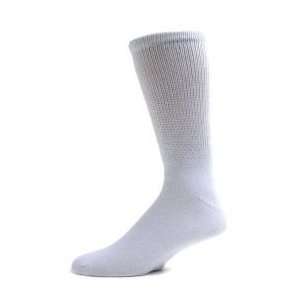  Diabetic Socks, Ultra Light, 12pair, Crew/White Size 9 11 