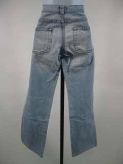 DKNY Light Wash Destroyed Denim Boot Cut Jeans Pants 6  
