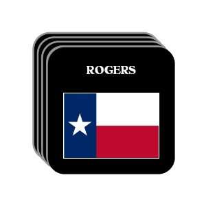 US State Flag   ROGERS, Texas (TX) Set of 4 Mini Mousepad 