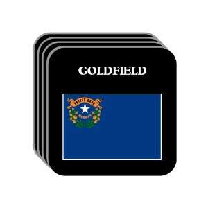 US State Flag   GOLDFIELD, Nevada (NV) Set of 4 Mini Mousepad Coasters