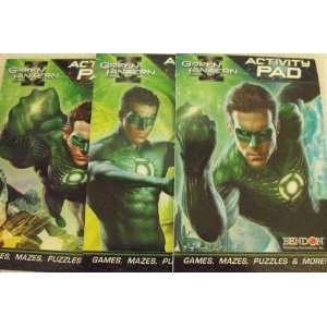  Green Lantern Activity Pads ~ 3 Pack Toys & Games