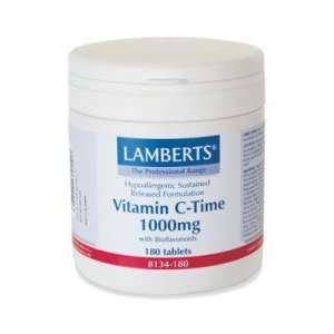 Lamberts Vitamin C Time Release 1000mg + Bioflavonoids, 180 Tablets 