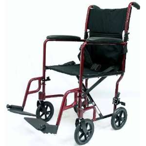 Karman Healthcare LT 2019 BD Transport Wheelchair Burgundy