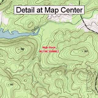   Map   High Rock, North Carolina (Folded/Waterproof)