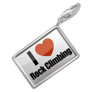  FotoCharms I Love Rock Climbing   Charm with Lobster 
