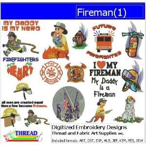 Digitized Embroidery Designs   Fireman(1)   CD