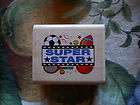Rubber Stamp Saying Phrase Quote Verse Super Star Sports Soccer 