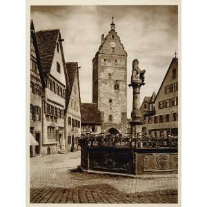  1925 Wornitztor City Gate Dinkelsbuhl Bavaria Germany 