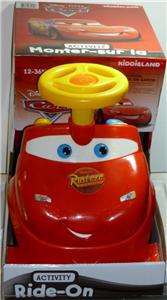 New Kiddieland Lightning McQueen Cars Musical Activity Ride On Toy 12 