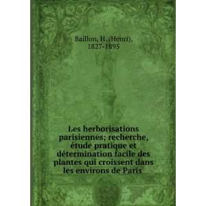   dans les environs de Paris H. (Henri), 1827 1895 Baillon Books