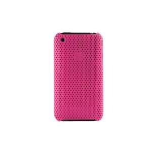    [SC] Pink Magenta Perforated Snap case for Iphone 