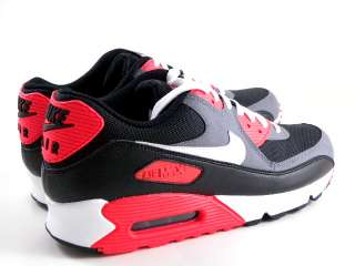 Nike Air Max 90 Reverse Infrared Black/Gray/Red Running Trainers Work 