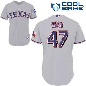  Dave Bush Texas Rangers Authentic Road Cool Base Jersey By 