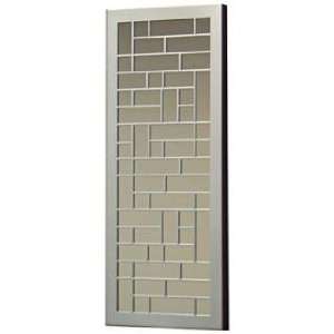  Silver Panels 21 High Metal Wall Mirror: Home Improvement