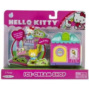  Hello Kitty World Ice Cream Shop   9 Pieces Playset Toys 