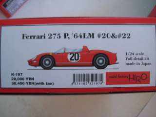 24 MFH HIRO Ferrari 275 P 64 LM Resin Kit K197  