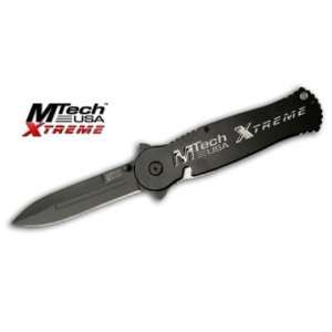  Mtech Usa Stilletto Style Carbon Blade Folder Pocket Knife 