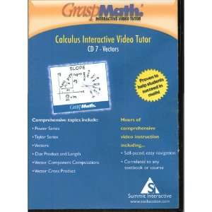   Calculus Interactive Video Tutor CD/ROM #7 Vectors