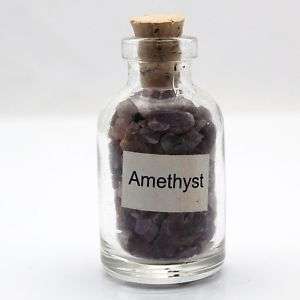 Amethyst Mini Gemstone Chip Bottle  