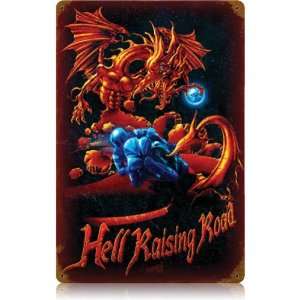  Hell Raising Road Vintaged Metal Sign