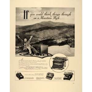  1940 Ad Underwood Noiseless Typewriter Elliott Fisher 