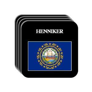  US State Flag   HENNIKER, New Hampshire (NH) Set of 4 Mini 