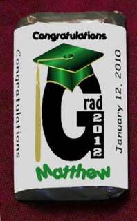 GRADUATION Grad 2012 Miniatures Candy Wrappers Personalized PARTY 