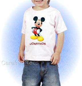 Disney Mickey Mouse T Shirt Personalized YOUR TEXT NEW  