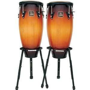   11 & 12 Conga Set W/ Basket Stds Vint Sunburst Musical Instruments