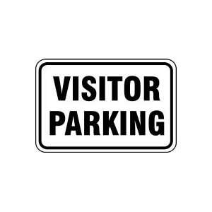 VISITOR PARKING (BLACK/WHITE) 18 x 24 Sign .080 Reflective Aluminum