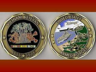 Vietnam Veteran Military Challenge Coin E_St  
