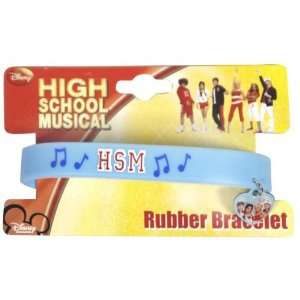   High School Musical Rubber Bracelet with metal charm: Sports