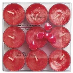  Highly Scented Tealight Candles   9 Pack   Red Hot 