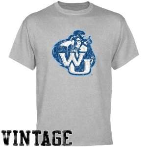  NCAA Washburn Ichabods Ash Distressed Logo Vintage T shirt 