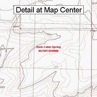   Quadrangle Map   Rock Cabin Spring, Wyoming (Folded/Waterproof