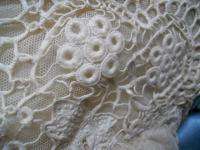 ANTIQUE FRENCH SILK LACE TULLE EMBROIDERY BONNETS  