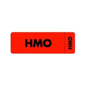  TAB06450   HMO Labels, 3x1, Red