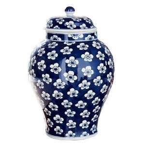Williams Sonoma Home Blue & White Ginger Jars, Cherry Blossom Temple 