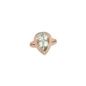   Quartz Ring in Sterling Silver with 18K Rose Gold Vermeil other stones