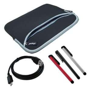  Premium Black Dual Pocket Carrying Bag + Micro USB Cable 
