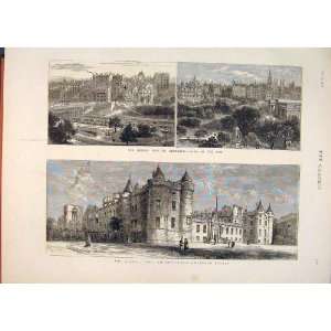   Edinburgh Queen Royal Visit Holyrood Palace City 1876