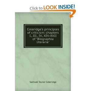   XIV. XXII of Biographia literaria Samuel Taylor Coleridge Books