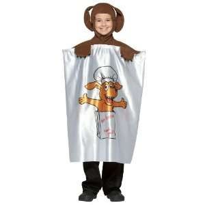 Lets Party By Rasta Imposta Doggy Bag Child Costume / White/Brown 