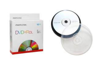 Memorex 10 Pack 8X DVD+R DL 8.5GB 10PK Dual Layer  