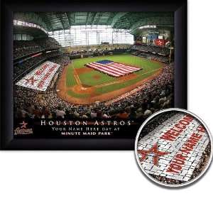  Houston Astros Personalized Stadium Print Sports 