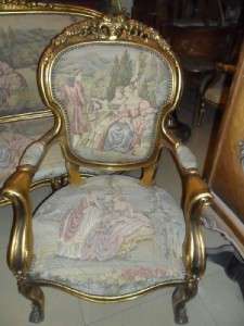 Antique French complete living room set in Louis XVI.  