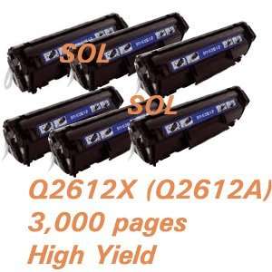  6 Pcs (3,000 Pages) Compatible Laser Black Toner Cartridge Hp 