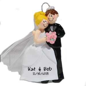   : Personalized Cozy Wedding Couple Christmas Ornament: Home & Kitchen